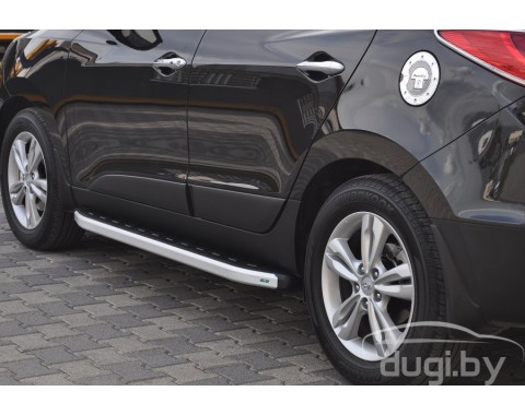 Подножки "Newstar Grey" для Kia Sportage